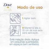 Desodorante Antitranspirante Feminino Dove Cuida e Protege, Antibacteriano, Aerossol, 1 Unidade Com 150Ml