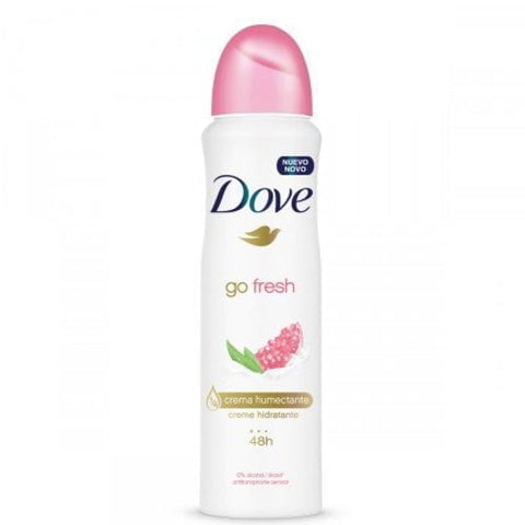 Desodorante Antitranspirante Feminino Dove Go Fresh, Romã e Verbena, Aerossol, 1 Unidade Com 150Ml