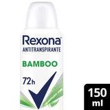 Desodorante Antitranspirante Feminino Rexona Motionsense Bamboo, Aerossol, 1 Unidade Com 150Ml