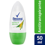 Desodorante Antitranspirante Feminino Rexona Motionsense Bamboo, Roll-On, 1 Unidade Com 50Ml