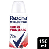 Desodorante Antitranspirante Feminino Rexona Motionsense Frutas Vermelhas, Aerossol, 1 Unidade Com 150Ml