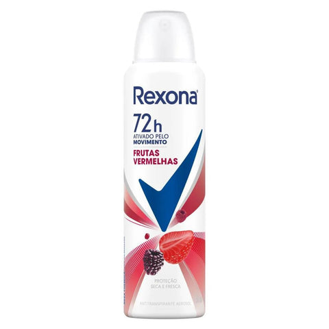 Desodorante Antitranspirante Feminino Rexona Motionsense Frutas Vermelhas, Aerossol, 1 Unidade Com 150Ml