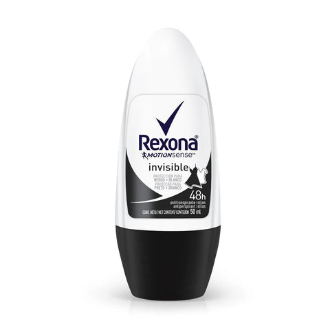 Desodorante Antitranspirante Feminino Rexona Motionsense Invisible, Roll-On, 1 Unidade Com 50Ml