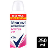 Desodorante Antitranspirante Feminino Rexona Motionsense Powder Dry, Aerossol, 1 Unidade Com 250Ml