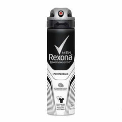 Desodorante Antitranspirante Masculino Rexona Men Invisible, Aerossol, 1 Unidade Com 150Ml