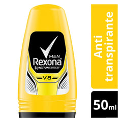 Desodorante Antitranspirante Masculino Rexona Men V8, Roll-On, 1 Unidade Com 50Ml