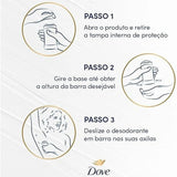 Desodorante Antitranspirante Twist Stick Barra Creme Powder 45g Dove