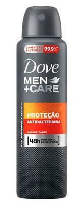 Desodorante Masculino Dove Men + Care Proteção Antibacteriana, Aerossol, 1 Unidade Com 150Ml