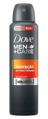 Desodorante Masculino Dove Men + Care Proteção Antibacteriana, Aerossol, 1 Unidade Com 150Ml