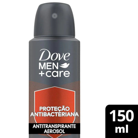 Desodorante Masculino Dove Men + Care Proteção Antibacteriana, Aerossol, 1 Unidade Com 150Ml
