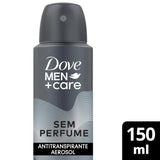 Desodorante Masculino Dove Men + Care Sem Perfume, Aerossol, 1 Unidade Com 150Ml