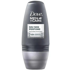 Desodorante Masculino Dove Men + Care Sem Perfume, Roll-On, 1 Unidade Com 50Ml