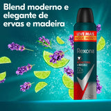 Desodorante Masculino Rexona Antibacterial Invisible, Aerossol, 1 Unidade Com 250Ml, Leve Mais Por Menos