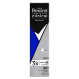 Desodorante Masculino Rexona Men Clinical Clean, Aerossol, 1 Unidade Com 150Ml
