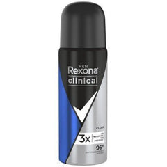 Desodorante Masculino Rexona Men Clinical Clean, Aerossol, 1 Unidade Com 55Ml