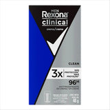 Desodorante Masculino Rexona Men Clinical Clean, Creme, 1 Unidade Com 48G