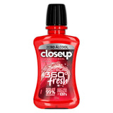 Enxaguante Bucal Closeup Ice Red Hot  Zero Álcool - Linha Proteção 360° Fresh - 250 mL