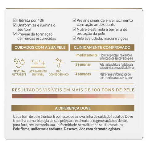 Hidratante Facial Diurno Dove Regenerative  FPS 30 - 50 g