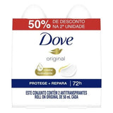 Kit Desodorante Dove Rollon Orig 50ml 2 Unidades