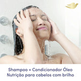 Kit Dove Óleo Nutrição Shampoo Com 400Ml + Condicionador Com 200Ml