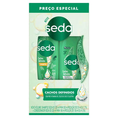 Kit Seda Cachos Definidos Shampoo 300mL+ Condicionador 190ml