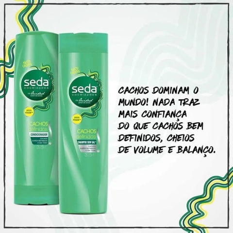 Kit Seda Cachos Definidos Shampoo Com 325Ml + Condicionador Com 325Ml