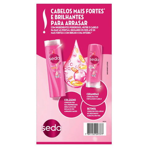 Kit Seda Ceramidas Shampoo 300mL+ Condicionador 190ml