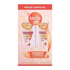Kit Seda Colágeno e Vitamina C By Niina Secrets Shampoo Com 325Ml + Condicionador Com 325Ml