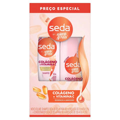 Kit Seda Colágeno + Vitamina C By Niina Secrets Shampoo 300mL+ Condicionador 190ml