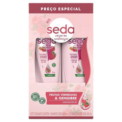 Kit Seda Joias Da Natureza Frutas Vermelhas e Gengibre Shampoo Com 325Ml + Condicionador Com 325Ml