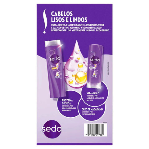 Kit Seda Liso Perfeito Shampoo 300mL+ Condicionador 190ml