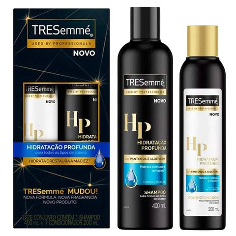 Kit Tresemmé Hidratação Profunda Shampoo, 400Ml + Condicionador, 200Ml