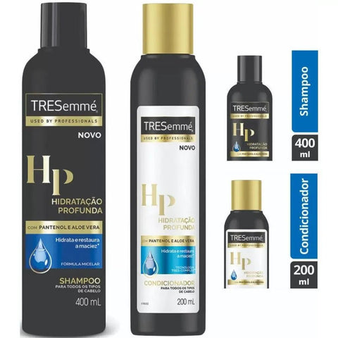 Kit Tresemmé Hidratação Profunda Shampoo, 400Ml + Condicionador, 200Ml