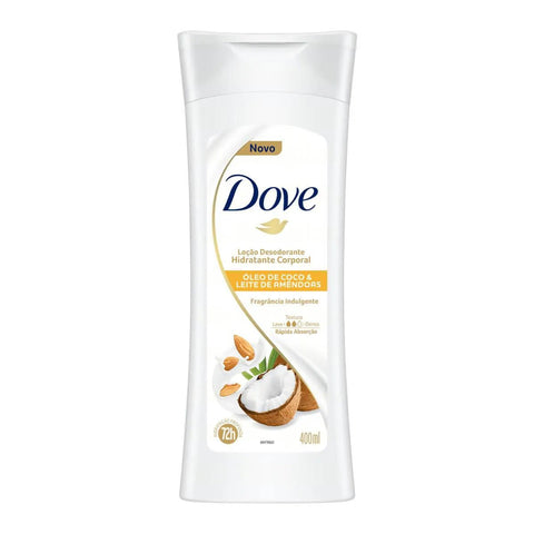 Loção Desodorante Dove Hidratante Corporal Óleo de Coco & Leite de Amêndoas 400Ml