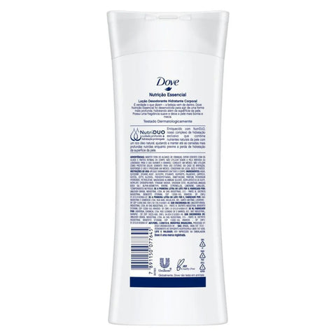 Loção Desodorante Hidratante Corporal Dove Nutrição Essencial 400Ml