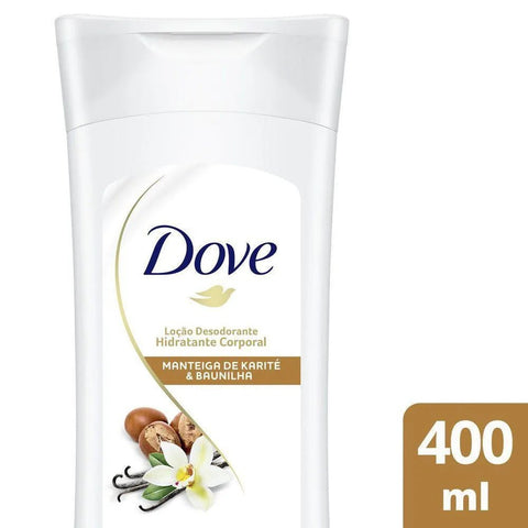 Loção Hidratante Dove Nutrição Intensiva Manteiga de Karité e Baunilha Com 400Ml