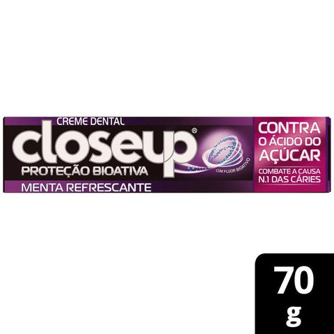 Pasta de Dente Close Up Proteção Bioativa  Menta - 70 g