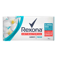 Sabonete Corporal Rexona Antibacterial Fresh, Barra, 1 Unidade Com 84G