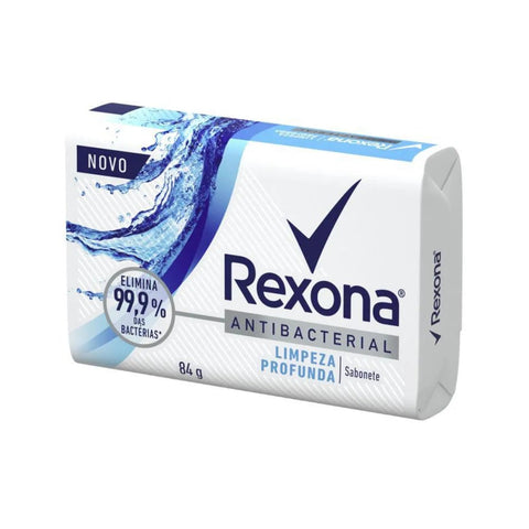 Sabonete Corporal Rexona Antibacterial Limpeza Profunda, Barra, 1 Unidade Com 84G