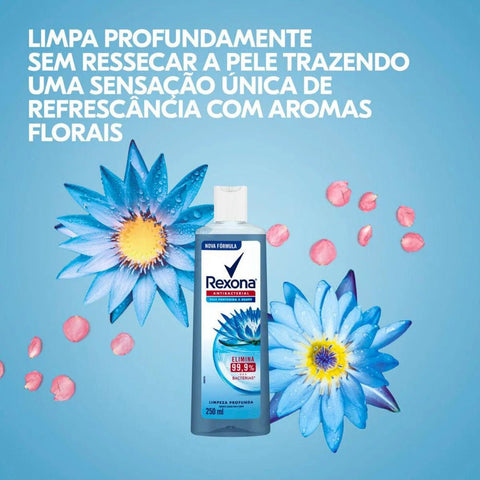 Sabonete Corporal Rexona Antibacterial Limpeza Profunda, Líquido, 1 Unidade Com 250Ml