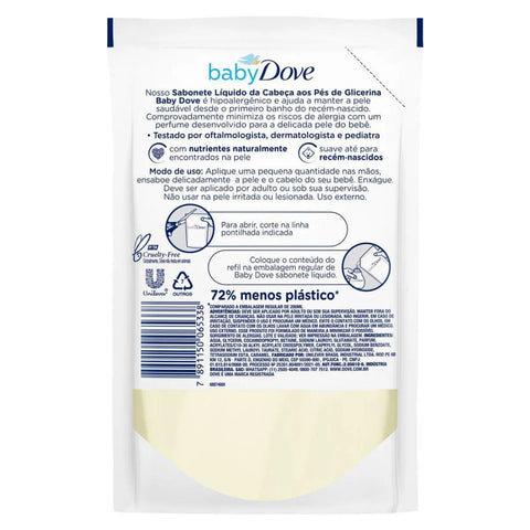 Sabonete Dove Baby Glicerina Refil 180 Ml