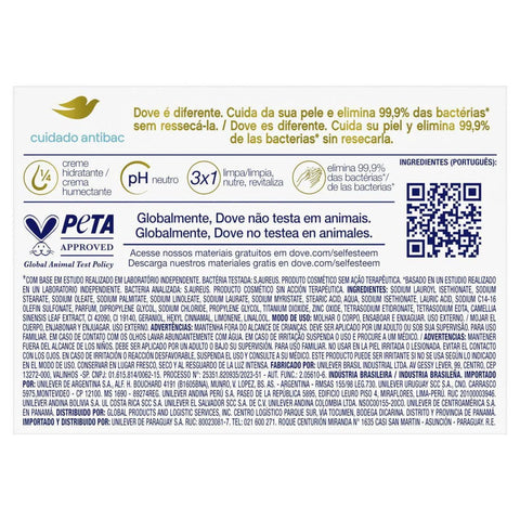Sabonete Dove Cuida & Protege Antibacteriano, Barra, 1 Unidade Com 90G