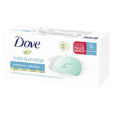 Sabonete Dove Cuida & Protege Antibacteriano, Barra, 6 Unidades Com 90G Cada, Leve Mais Pague Menos