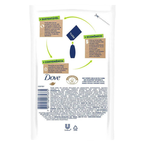 Sabonete Dove Cuida & Protege Antibacteriano, Refil, Líquido, 1 Unidade Com 200Ml
