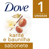 Sabonete Dove Delicious Care Karité e Baunilha, Barra, 1 Unidade Com 90G