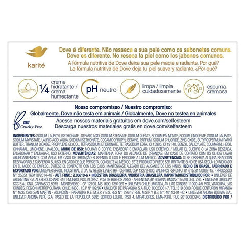 Sabonete Dove Delicious Care Karité e Baunilha, Barra, 1 Unidade Com 90G