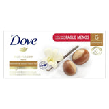 Sabonete Dove Delicious Care Karité e Baunilha, Barra, 6 Unidades Com 90G Cada