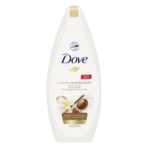Sabonete Dove Delicious Care Karité e Baunilha, Líquido, 1 Unidade Com 250Ml
