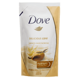 Sabonete Dove Delicious Care Karité e Baunilha, Refil, Líquido, 1 Unidade Com 200Ml