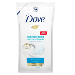 Sabonete Dove Esfoliação Suave Líquido, Refil Com 200Ml